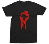 HOREUDAR Revolution Fist t-Shirt Activist Anarchism T-Shirt Politics Human Rights Awakening Men's Man Black XL