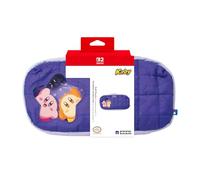 Hori Puff Pouch (Black) Carrying Pouch for Nintendo Switch 2 - Officially Licensed by Nintendo , Kirby & Waddle Dee , Mid-Size