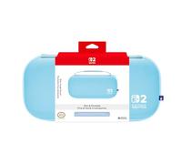 Hori Slim Tough Pouch (Light Blue) for Nintendo Switch 2 - Officially Licensed by Nintendo
