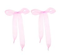 HORIALENCE 1 Pair Chiffon Ribbon Shoelaces for Women Soft Satin Candy Color Lace Wide Flat Design for Sneakers Sports Shoes High Heels for DIY and Decorations