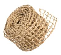HORIALENCE 1 Roll Crafting Ribbon Burlap Ribbon Rustic Light Brown Jute Material Practical Decorating Table Decor Festival Parties Thanksgiving Christmas Fall Harvest Spring Festival