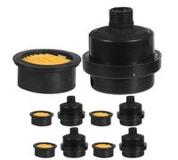 HORIALENCE 10 Sets Plastic Air Compressor Muffler Silencer, Replacement Intake Filter Elements for Small Compressor Sound Reduction and Home Air System Maintenance