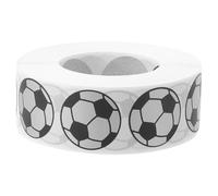 HORIALENCE 1000pcs 1'' Self-Adhesive Scratch-Off Stickers - Soccer Round Scratch Off Coating - Novelty Dot Labels for Marketing Raffles Cards Winner Prize