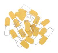 HORIALENCE 100pcs Plastic Wire Padlocks with Iron Wire Anti-Tamper Seal Tags for Cash Boxes and Containers, Self-Locking Security Seals with Writable Surface for Logistics and Transit Use,