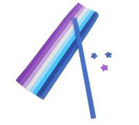 HORIALENCE 1040pcs Double-Sided Origami Star Paper Strips with Smooth Edges, Gradient Blue and Purple Handmade Craft Paper for Family Friendly DIY Activities and Party Projects