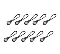 HORIALENCE 10pcs Camping Backpack Luminous Zipper Pulls Glow-in-the-dark Drawstring Extensions for Outdoor Hiking Survival Equipment