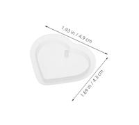 HORIALENCE 10pcs Heart Shaped Silicone Molds for DIY Jewelry Making Versatile Resin Epoxy Wax Casting Molds for Keychain Charms Pendants Necklace Crafts