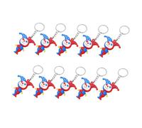HORIALENCE 10pcs Kawaii Clown Keychains for Whimsical Pendant Key Rings Charms Eye Catching Backpack Decorations Great for Parties and