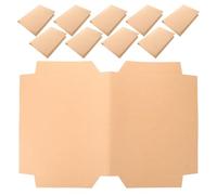 HORIALENCE 10pcs Kraft Paper Self Adhesive Book Covers, A4 Stick On Textbook Wrap Protector, Paper Book Cover for School, Classroom, Back to School Supplies