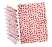 HORIALENCE 10sheets Cute Strawberry Gift Wrap Paper for Birthday Parties Special Occasions Lovely Printed Packing for Candy Gifts