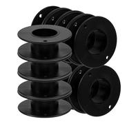 HORIALENCE 12pcs Portable Mini Thread Bobbins Made of Sturdy Plastic with Large Size Design for Sewing and Embroidery Supplies Organiser