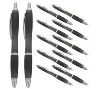 HORIALENCE 12pcs Retractable Ballpoint Pens, Medium Point 1.0mm, Black Ink, - Comfortable, Smooth-Writing Pens for Everyday Office Use Black