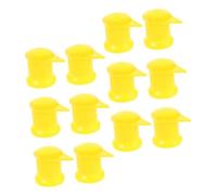 HORIALENCE 12pcs Wheel Nut Indicators - Yellow 33 Mm Loose Lug Wheel Nut Check Indicators for Commercial Trucks and Accident Prevention