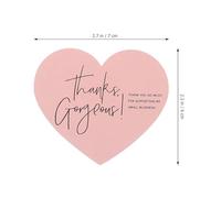 HORIALENCE 150pcs Thank You Cards Cards Decorative with Coated Paper Lovely Charming Design Printed Well for Small Business