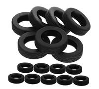 HORIALENCE 16pcs Silicone Luggage Wheel Covers Silent Suitcase Wheels Socks Travel Suitcase Accessories Protective Caster Covers Black for Replacement