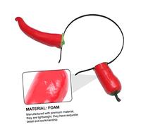 HORIALENCE 1PC Adorable Pepper Headdress for Parties Fun Hair Accessory for Adults Creative Hair Hoop for Cosplay Performances Lightweight Eye Catching Design