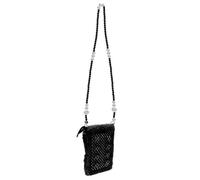 HORIALENCE 1Pc Hand Woven Pearl Phone Bag Elegant Cross Body Messenger Bag for Women Plush Surface Moderate Capacity for Mobile Phones and Cosmetics Durable Design