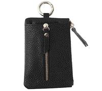 HORIALENCE 1pc Stylish Key Purse with Unique Locks Design Multifunctional Change Bag for Cards Coins and Keys Convenient Zipper Closure for Daily Use and Fashionable Storage