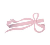 HORIALENCE 1pcs Metal Coat Hook Cabinet Towel Hook Bow Shape Coquette Style Easy Installation Drilling Free Design for Kitchen Nursery