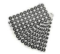 HORIALENCE 1set Self Adhesive Number Stickers Round Labels Consecutive for Organizing Coding and DIY Projects Easy to Use Removable No Residue 10sheets