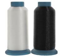 HORIALENCE 2 Rolls Heavy Duty Nylon Sewing Thread for Sewing Machine with Good Tenacity, Assorted Colour, Suitable for Craft Projects and Hand Stitching