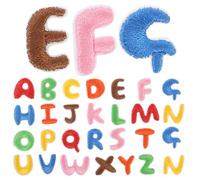 HORIALENCE 2 Sets Small Iron on Letter Patches A-z Embroidered Fabric Applique Letters with Polyester and Hot Melt Glue for Coats and Garments, for Spelling and Language Practice