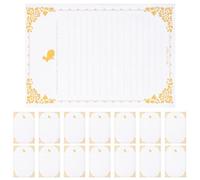 HORIALENCE 20 Sheets Vintage White Letter Writing Papers for Invitation and Creative Printing, Thick Paper Stationery Pack Suitable for Unique Messages and Wedding Invitations