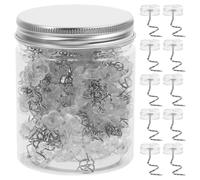 HORIALENCE 200pcs Spiral Corsage Pins for Sewing Clothes and Fixing Objects, Iron and Plastic Material with Box, for Crafts and Jewelry Making