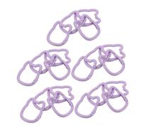 HORIALENCE 20pcs Cat Shape Keychain Hooks Multipurpose Keyrings with Open Spring Ring Design for DIY Accessories Backpacks Purses Bag Decorations Zinc Alloy Holder