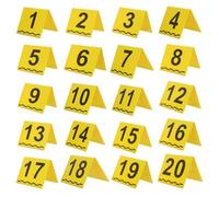 HORIALENCE 20pcs Evidence Markers with Scale, Crime Markers Scene Evidence Identification Tags, Professional Investigation Scene Placards