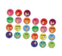 HORIALENCE 24pcs Hand Signal Posters Nonverbal Classroom Communication Tools for Teachers and Students for Group Learning and Special Education Settings Supports Expression in Classrooms