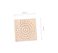 HORIALENCE 2pcs Clay Doll Display Stand Wooden Base with Rounded Corners for Pottery Sculpture Air Dry Clay Modeling Doll Rack Practical DIY Craft Tool