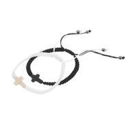 HORIALENCE 2pcs Couple Bracelet Adjustable Ethnic Style Friendship Wristbands for Men and Women Lucky Jewelry Faith Charm for Daily Wear and Special Occasions
