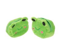 HORIALENCE 2pcs Cute Coin Purse Plush Frog Pattern Small Animal Shape Wallet for Women Zippered Change Purse for Party and School Backpack Keychain