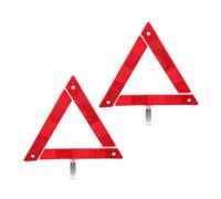 HORIALENCE 2pcs Foldable Standard Emergency Warning Triangles for Vehicles Reflective Roadside Safety Triangles with High Visibility for Breakdown Assistance Portable Car Reflective Sign