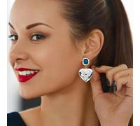 HORIALENCE 2Pcs Heart-shaped Photo Locket Pendant for DIY Jewelry Making Silver Plated Memorial Picture Holder Charms for Necklaces Bracelets Key Rings Gifts for Women