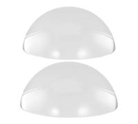 HORIALENCE 2pcs Hemisphere Paperweight: 3.2Inch Glass Paper Weight Decorative Block - Clear Glass Dome for Crafts Home Decoration Ornaments Book Maps Reading