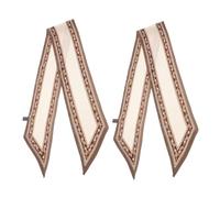 HORIALENCE 2pcs Reversible Handle Ribbon Scarf for Women Multifunctional Hair Wrap and Handbag Accessory Soft Fashion Scarf for Dress and Purse Style
