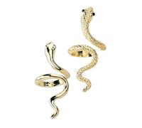 HORIALENCE 2pcs Snake Shape Decorative Finger Ring Jewelry for Women Chic and Stylish Snake Design Lightweight and Comfortable Fashion Accessory Unique Vintage Ring for Statement Look
