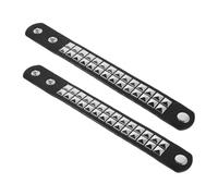 HORIALENCE 2pcs Studded Punk Wristband Vintage Inspired Leather Bracelet with Intricate Studs Fashionable Retro Cuff for Men for Halloween Cosplay Accessories