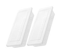 HORIALENCE 2pcs Transparent Airtight Sealing Boxes for Refrigerator Storage Space Saving Preservation Containers with Leak Design Suitable for Meat Vegetables and Cooked Food Organization