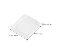 HORIALENCE 2pcs Transparent Flip Cover Power Button Protector for Light Table Switches Plastic Self Adhesive Caps for Rhinestone Painting Compatible with Tracing Drawing Boards