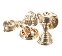 HORIALENCE 2pcs Trophy Shaped Brooch Pins for Men, Metal Badge for Clothing Decoration with Unique, Delicate Design, Football Accessory and Charming Gift for Male Fans
