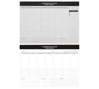 HORIALENCE 2pcs Weekly Work Planner - Undated Monthly & Weekly Planner, To Do List Notepad for Effective Task Management Office Study Use