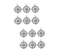 HORIALENCE 2sets Graduation Themed Pendants Compass Charm for DIY Jewelry Making for Bracelets Necklaces Keychains and More 50pcs*2