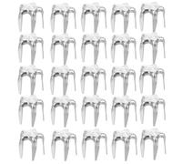 HORIALENCE 300pcs Silver Iron Five-pointed Star Claw Rivets 5mm