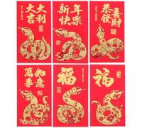 HORIALENCE 36pcs New Year Red Envelopes Traditional Money Pouches 3.5x2.2 Inch Sturdy Easy to Open Or Close Chinese Style Creative Festive Paper Bags for New Year Celebration