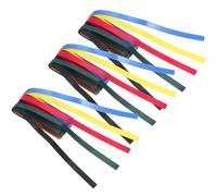 HORIALENCE 3Pcs Bible Ribbon Bookmarks Set, PU Leather Page Markers with Colorful Silk Ribbon, Fashion Bookmark for Bible Reading and Daily Book Pagination