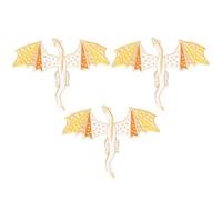 HORIALENCE 3pcs Dinosaur Enamel Pins Set, Alloy Metal Lapel Pins for Headscarf and Bag, Unique Stylish Dinosaur Brooches Golden Colour, Unisex Design Not Easy to Fade, and Friends