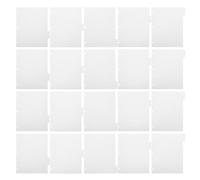 HORIALENCE 4 Sets Blank Binder Dividers, Blank Writable Dividers for 3 Ring Binder with 5 Tabs, 11x9 White Paper Page Insert for Work, Study, and Scheduling, White